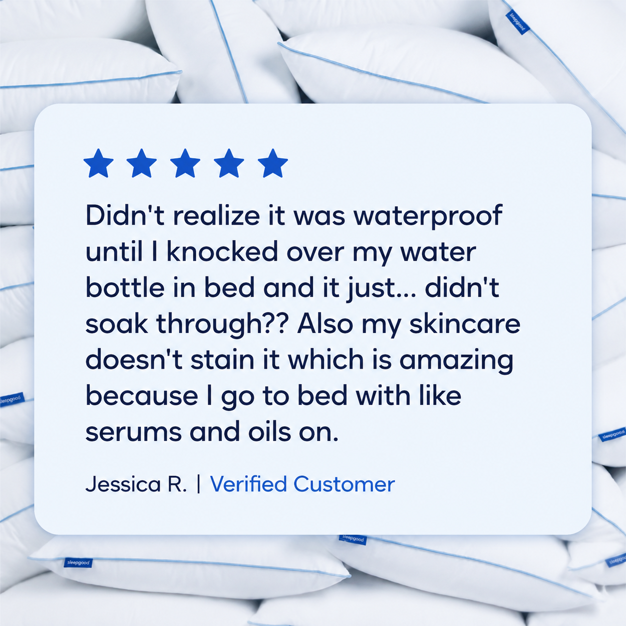 Sleepgood Waterproof & Stain - Resistant Hotel Pillow